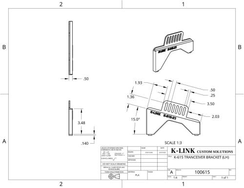 K-Link_K-615_Bracket diagram